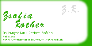 zsofia rother business card